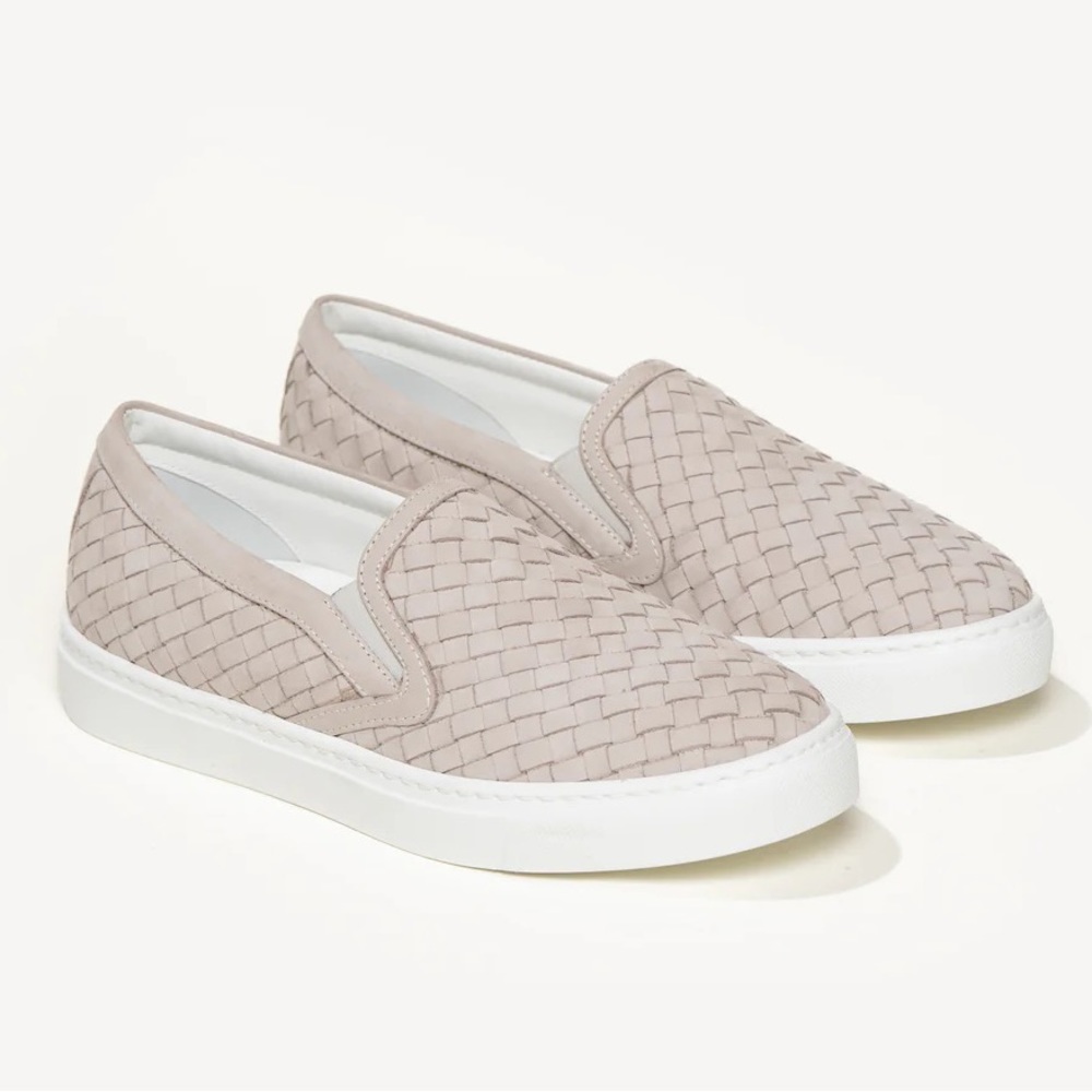 M. GEMI Cerchio Woven Italian Leather Sneaker -Size 36.5 (EUC)